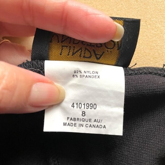 Vintage Linda Lundstrom Black Tube Maxi Mermaid Dress - Medium, Stretchy! 🇨🇦 - Picture 7 of 10